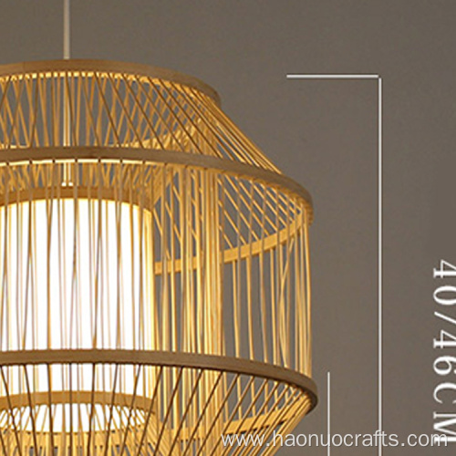 metal bamboo restaurant chandelier pendant energy lamp